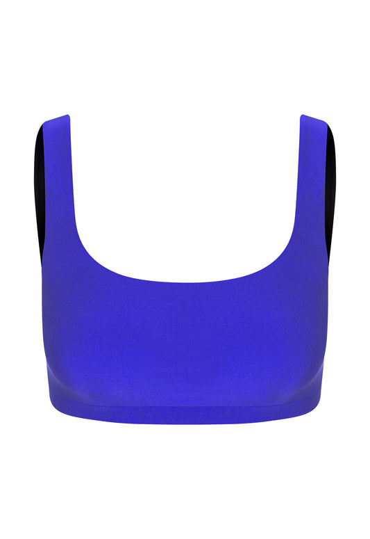 Top Alça Larga Lycra Deep Blue