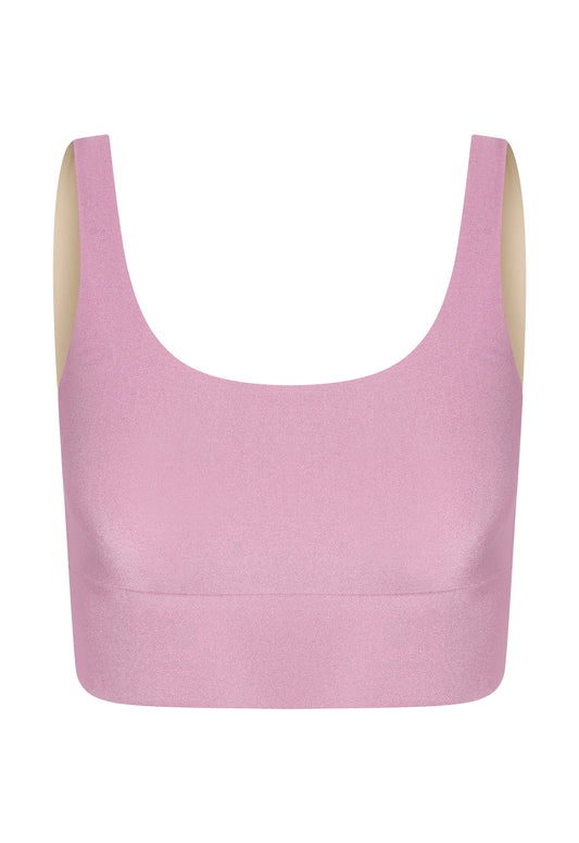 TOP CROPPED LYCRA MALVA