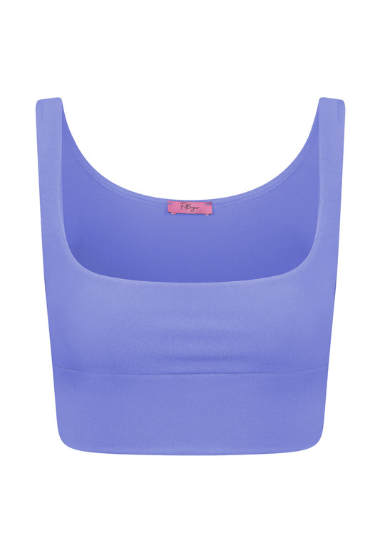 Top Cropped Lycra Lavanda